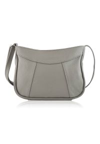 Listonoszka skórzana PAOLO PERUZZI Z-54-GR szara. Kolor: szary. Materiał: skórzane. Rodzaj torebki: na ramię #1