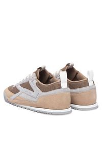 Calvin Klein Sneakersy Low Pro Runner Mix Mat HM0HM02208 Brązowy. Kolor: brązowy. Materiał: zamsz, skóra #3