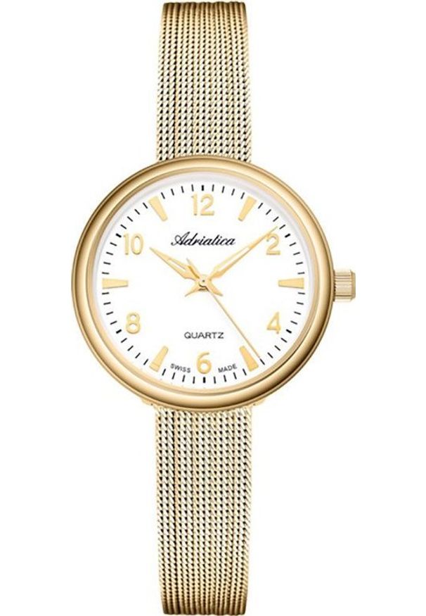 Zegarek Adriatica Zegarek damski Adriatica A3786.1153Q złoty. Kolor: złoty