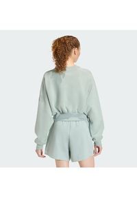 Adidas - adidas Bluza Soft Lux KA7015 Zielony Loose Fit. Kolor: zielony. Materiał: syntetyk #4