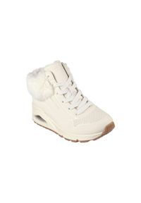 skechers - Buty SKECHERS UNO-FALL AIR Biały. Kolor: beżowy. Materiał: materiał, syntetyk, tkanina. Sezon: zima #1