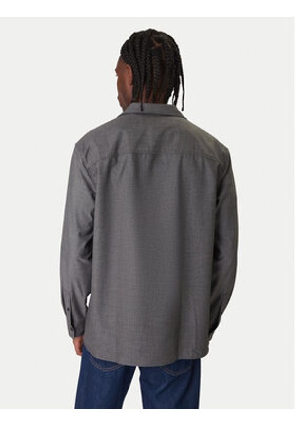 Calvin Klein Koszula Easy LV04LE114G Szary Relaxed Fit. Kolor: szary. Materiał: syntetyk