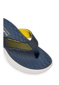 skechers - Skechers Japonki Vapor Foam Sandal-Sayto 232894/NVYL Granatowy. Kolor: niebieski. Materiał: materiał