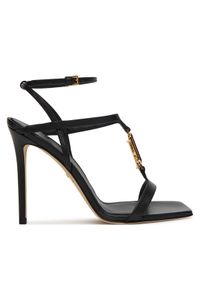 Elisabetta Franchi Sandały SA07B61E2 Czarny. Kolor: czarny. Materiał: skóra #1