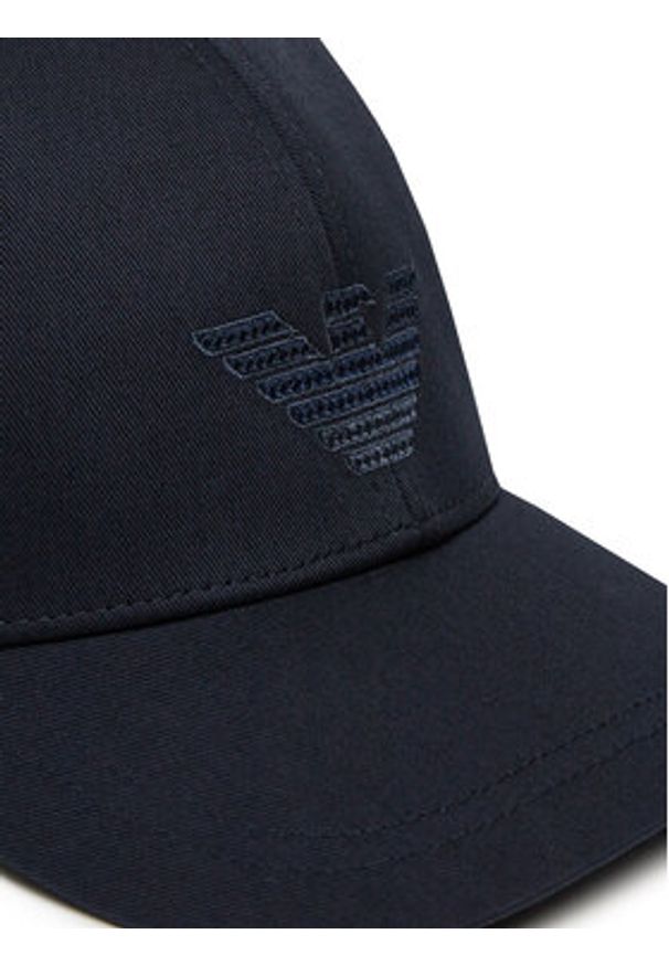 Emporio Armani Czapka z daszkiem EX000005 AF12610 UB102 Granatowy. Kolor: niebieski. Materiał: bawełna, materiał