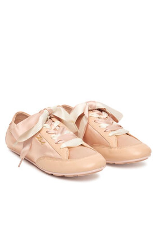 Karl Lagerfeld - KARL LAGERFELD Sneakersy Ariella KL40820 Różowy. Kolor: różowy. Materiał: skóra, zamsz