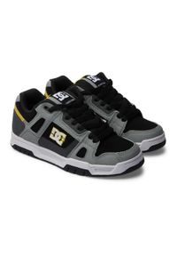 DC Shoes - Buty na deskorolkę męskie DC Stag. Zapięcie: sznurówki. Kolor: szary. Materiał: syntetyk, materiał, tkanina. Szerokość cholewki: normalna. Sport: skateboard #1