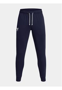 Under Armour Spodnie dresowe Ua Rival Terry Jogger 1380843-410 Granatowy Fitted Fit. Kolor: niebieski. Materiał: bawełna #4