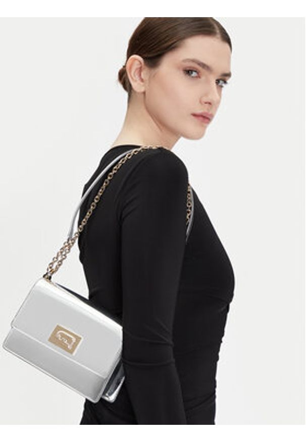 Furla Torebka BAFKACO BX2052 Y3000 Srebrny. Kolor: srebrny. Materiał: skórzane