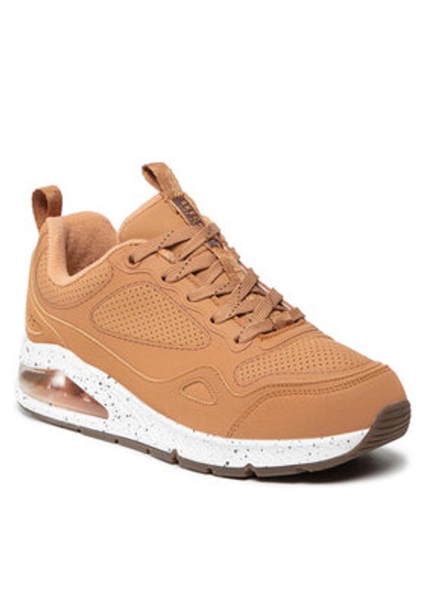 skechers - Skechers Sneakersy Matte Air 155548/WTN Brązowy. Kolor: brązowy. Materiał: skóra