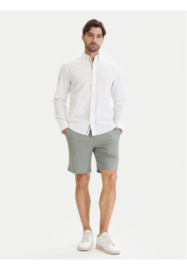 Jack & Jones Koszula Blusummer 12293269 Biały Regular Fit. Kolor: biały. Materiał: bawełna