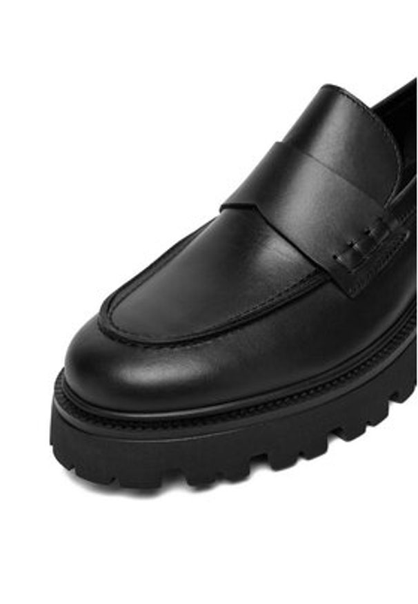 Badura Loafersy C-AYA-25050PBA Czarny. Kolor: czarny. Materiał: skóra