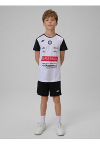 4f - 4F Koszulka meczowa replika domowa z sezonu 2025/26 dziecięca 4F x WKS Czarni Radom - biała 158/164 (12-14 lat). Okazja: do domu. Kolor: biały. Materiał: dzianina, materiał. Wzór: kolorowy, nadruk. Sezon: lato. Styl: młodzieżowy, sportowy #2