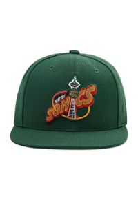 Mitchell & Ness czapka z daszkiem bejsbolówka NBA Seattle Supersonic zielona. Kolor: zielony