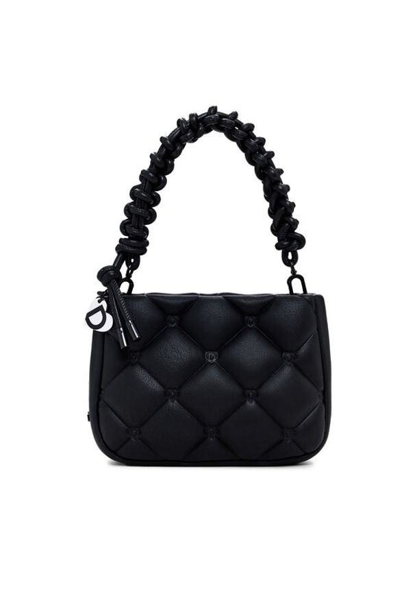 Desigual Torebka 25SAXPC5 Czarny. Kolor: czarny. Materiał: skórzane