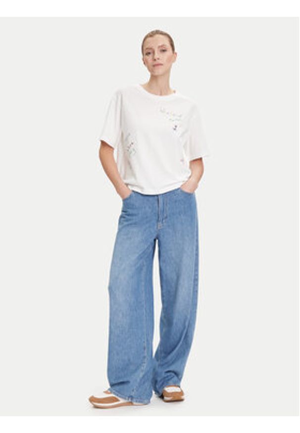 Weekend Max Mara T-Shirt Acline 2525976051 Biały Regular Fit. Kolor: biały. Materiał: bawełna