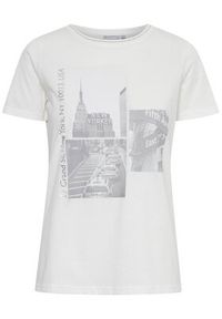 Fransa T-Shirt 20611758 Biały Regular Fit. Kolor: biały. Materiał: bawełna #3