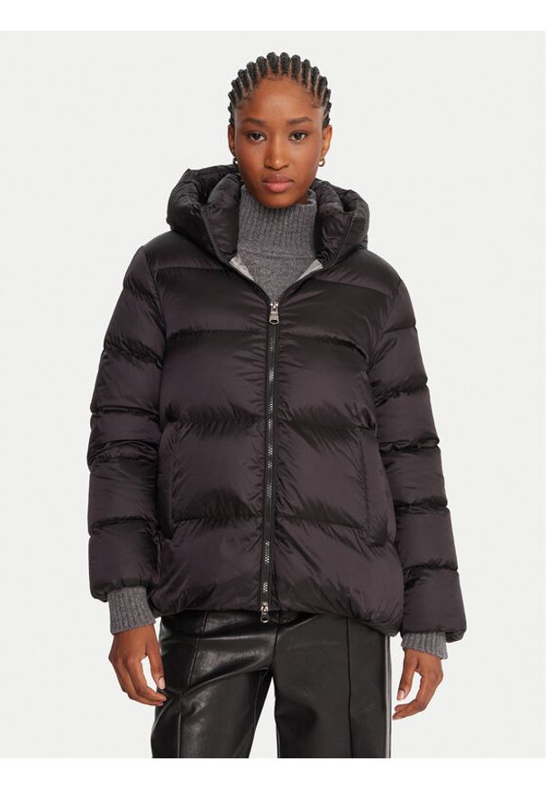 Hetrego - Hetregó Kurtka puchowa Arina 8P600 25WD02 Czarny Regular Fit. Kolor: czarny. Materiał: syntetyk