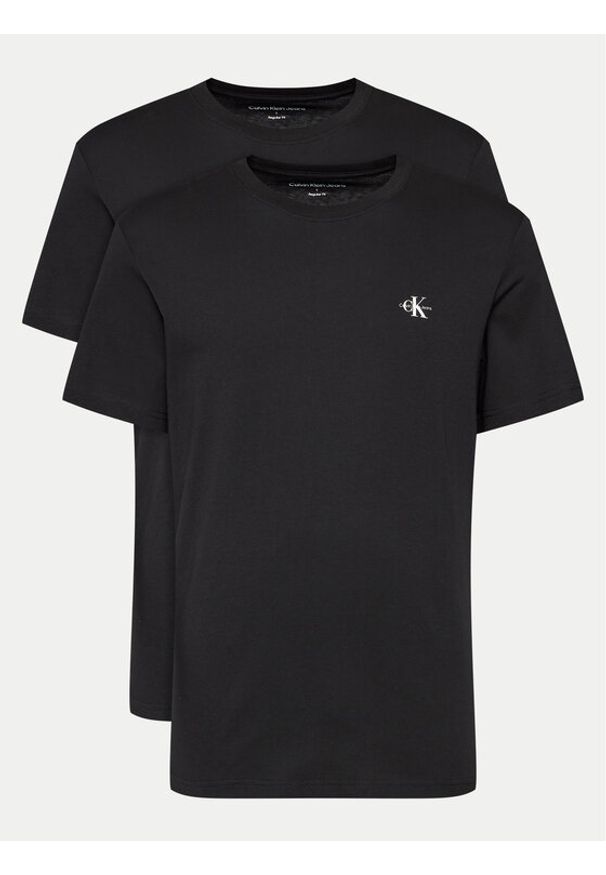 Calvin Klein Jeans Komplet t-shirtów J30J320199 Czarny Regular Fit. Kolor: czarny. Materiał: bawełna