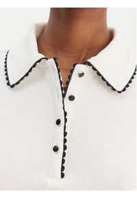 Morgan Polo 261-DLOLI Biały Slim Fit. Typ kołnierza: polo. Kolor: biały. Materiał: bawełna #4