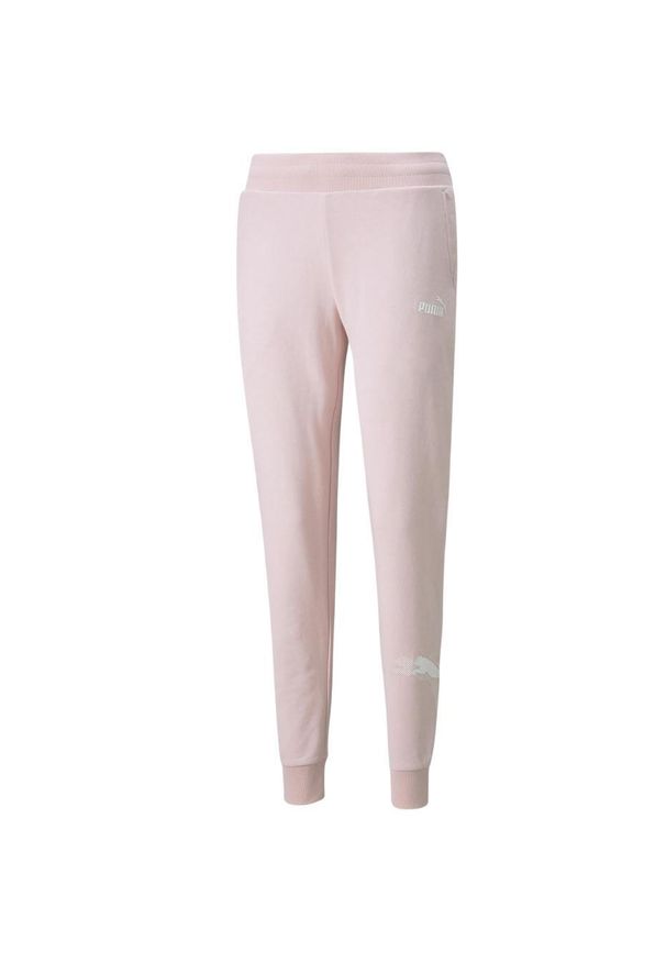 Spodnie fitness damskie Puma Power Graphic Pants. Kolor: różowy. Długość: długie. Sport: fitness