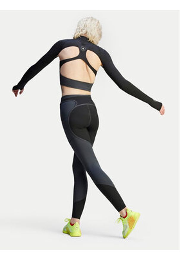 Adidas by Stella McCartney - adidas by Stella McCartney Legginsy Two-tone JM0302 Czarny Slim Fit. Kolor: czarny. Materiał: syntetyk