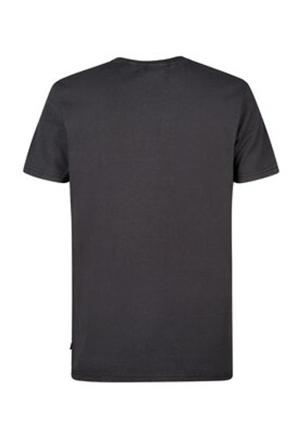 Petrol Industries T-Shirt M-1050-TSR604 Czarny Regular Fit. Kolor: czarny. Materiał: bawełna