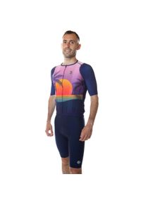 C-LAB - Koszulka z krótkim rękawem rowery szosowe C-Lab Leggera Ibiza granatowy. Kolor: niebieski, wielokolorowy. Długość rękawa: krótki rękaw. Długość: krótkie. Sport: kolarstwo #2
