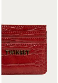 TwinSet - Twinset - Portfel. Kolor: czerwony. Materiał: skóra ekologiczna. Wzór: gładki #4