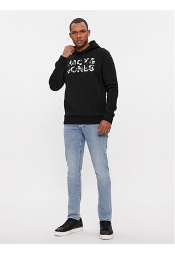 Jack & Jones Bluza Jeff 12250682 Czarny Standard Fit. Kolor: czarny. Materiał: bawełna