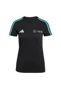 Adidas - Koszulka Mercedes - AMG Petronas Formula One Team DNA. Kolor: czarny, biały, wielokolorowy. Sport: taniec, joga i pilates