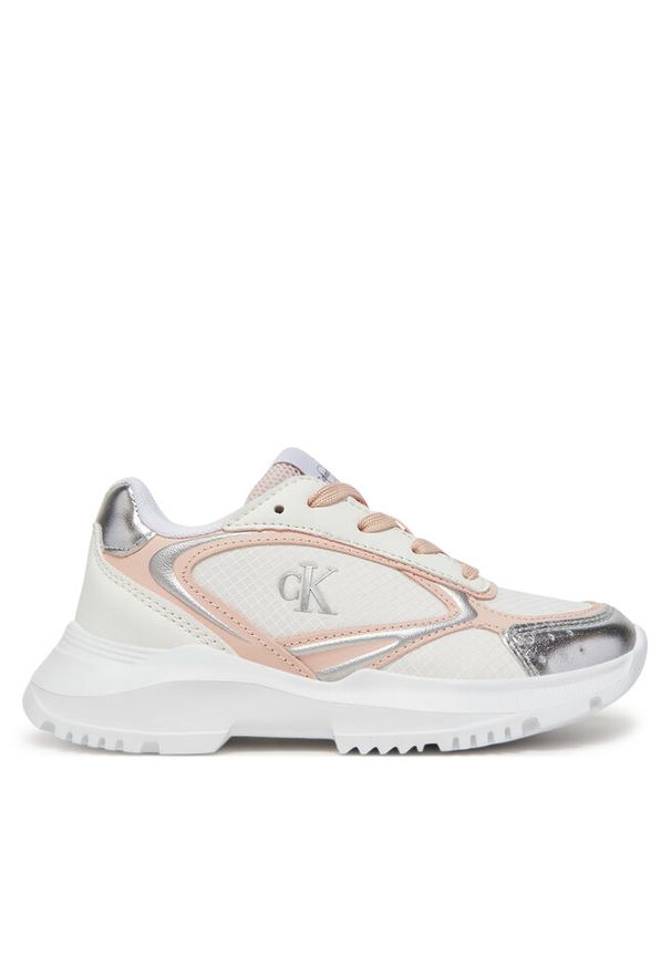 Sneakersy Calvin Klein Jeans. Kolor: biały