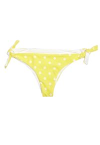 BEACH BUNNY - Dół od bikini Layla. Kolor: żółty. Materiał: materiał. Wzór: kropki