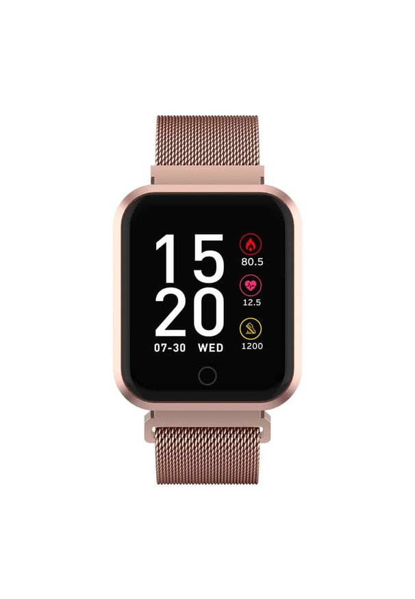 FOREVER - Forever ForeVigo SW-300 Rose Gold. Rodzaj zegarka: smartwatch. Kolor: różowy. Styl: sportowy