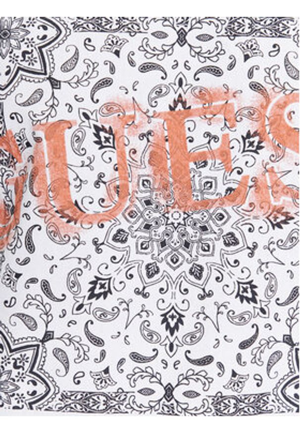 Guess T-Shirt M3BI84 K8FQ4 Granatowy Regular Fit. Kolor: niebieski. Materiał: bawełna