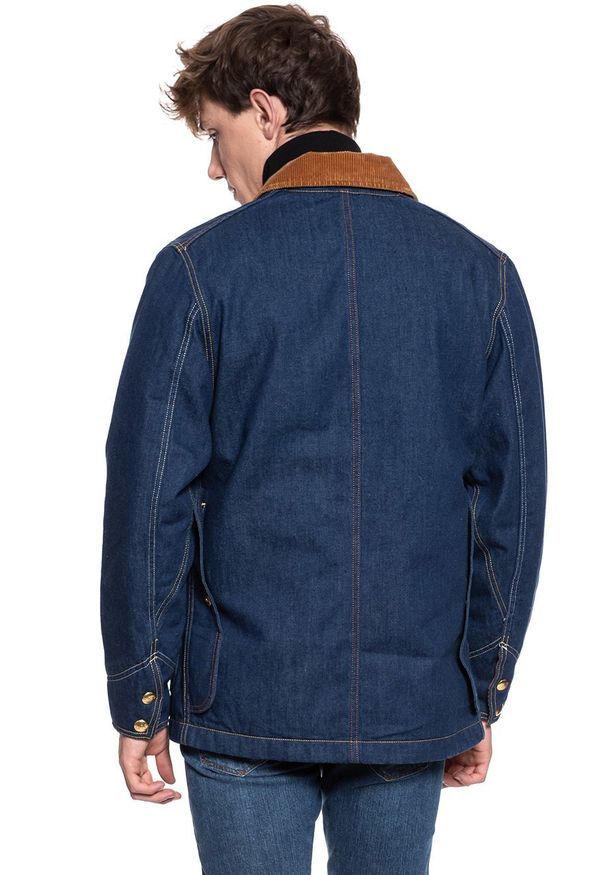 Lee - KURTKA JEANSOWA LEE x TIMBERLAND BOX JACKET RINSE L87JGT36 112122924. Materiał: jeans