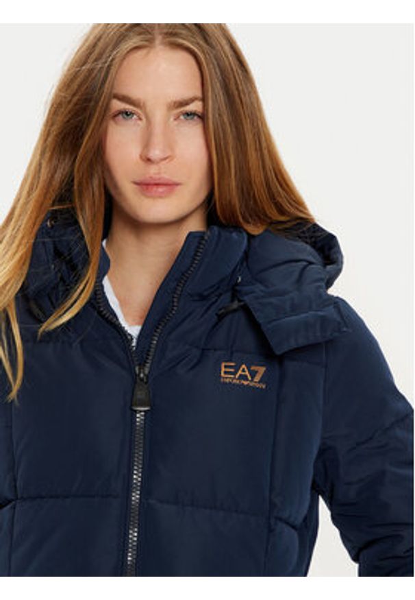 EA7 Emporio Armani Kurtka zimowa 6DTL01 TN8AZ 0562 Granatowy Regular Fit. Kolor: niebieski. Materiał: syntetyk. Sezon: zima