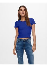 only - ONLY T-Shirt Emma 15201206 Niebieski Regular Fit. Kolor: niebieski. Materiał: syntetyk