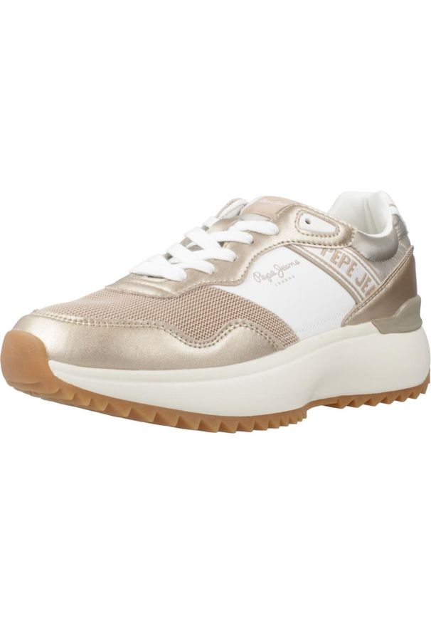 Pepe Jeans - Buty PEPE JEANS KIMI MESH W Złoty. Kolor: żółty. Materiał: mesh. Styl: sportowy