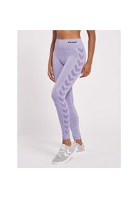 Damskie legginsy mid-rise Hummel CI. Kolor: niebieski. Materiał: dzianina, materiał