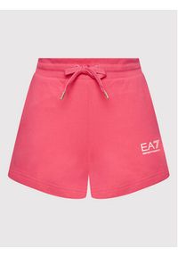 EA7 Emporio Armani Szorty sportowe 3LTS53 TJCQZ 1410 Różowy Regular Fit. Kolor: różowy. Materiał: bawełna #2