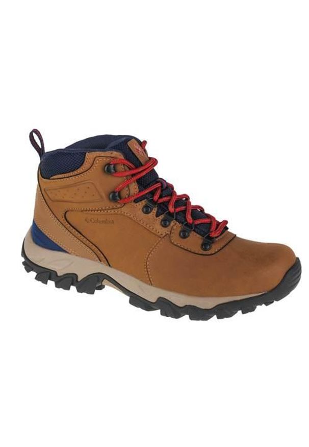 columbia - Buty trekkingowe męskie Columbia Newton Ridge Plus II. Kolor: żółty. Materiał: tkanina, skóra, zamsz, materiał, syntetyk, guma. Sport: turystyka piesza
