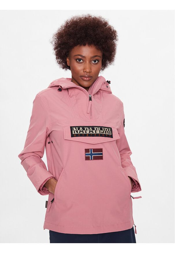 Napapijri Kurtka anorak Rainforest NP0A4G7F Różowy Regular Fit. Kolor: różowy. Materiał: syntetyk