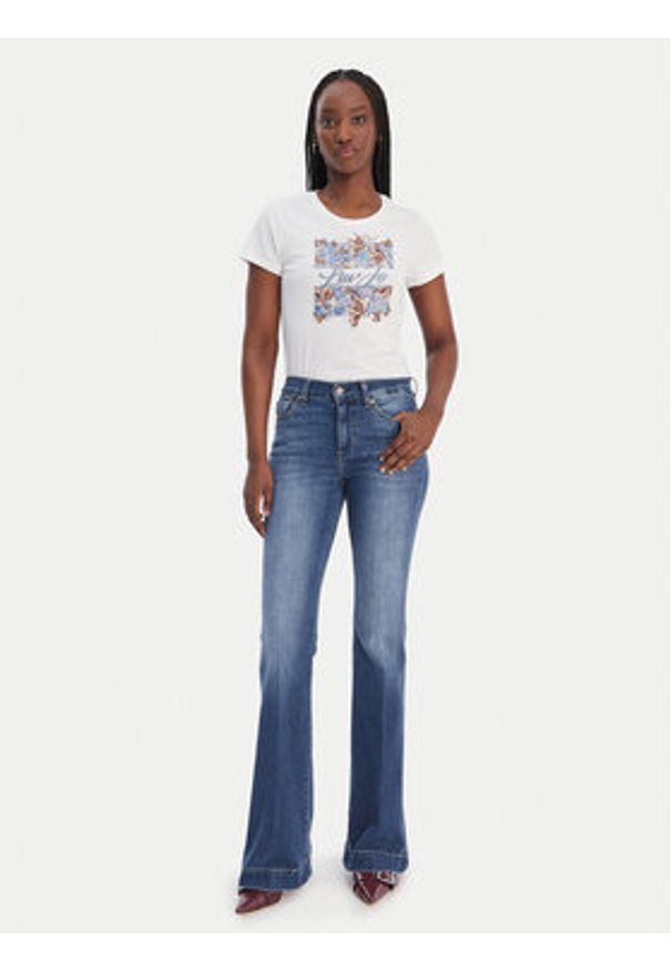 Liu Jo T-Shirt WA6493 JS923 Biały Regular Fit. Kolor: biały. Materiał: bawełna