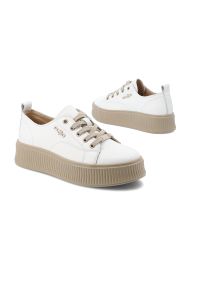 Białe Sneakersy Filippo Modne Buty Damskie. Kolor: biały #7