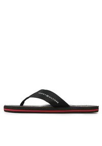 TOMMY HILFIGER - Tommy Hilfiger Japonki Massage Footbed FM0FM04474 Czarny. Kolor: czarny. Materiał: materiał #2