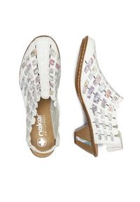 Rieker Półbuty 46778-80 Biały. Kolor: biały. Materiał: skóra #3