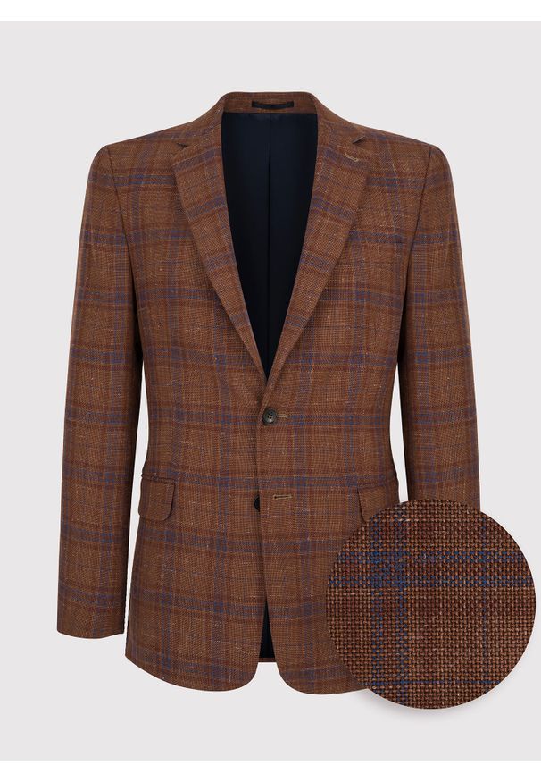 Pako Lorente - PAKO LORENTE – Marynarka męska P22WP-3X-026-A-S. Okazja: na co dzień. Materiał: wełna, poliester, len. Styl: casual