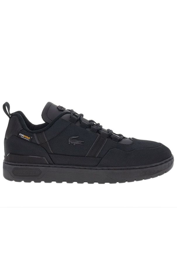 Buty męskie Lacoste T-Clip WNTR 224 2 SMA 748SMA0038-02H - czarne. Kolor: czarny. Materiał: materiał, guma. Szerokość cholewki: normalna