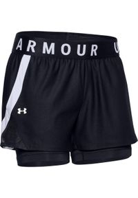 Krótki Under Armour Play Up Czarny Damskie. Kolor: czarny, biały, wielokolorowy. Długość: krótkie